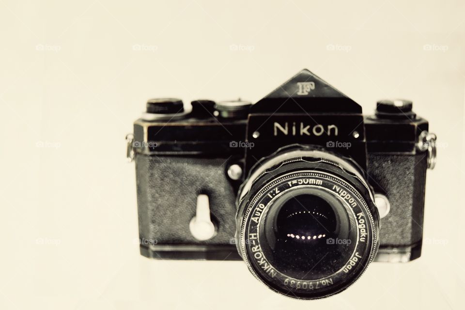 An old antique Nikon camera