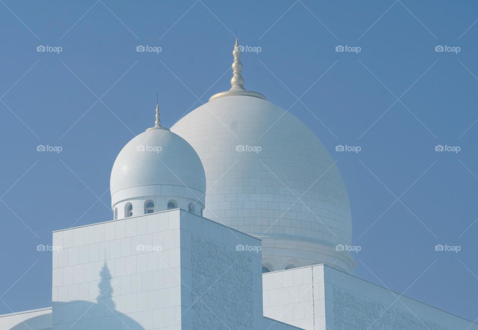 Mosque under the blue sky 