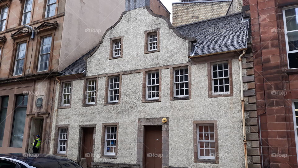 Dutch gable house, the oldest building in Greenock, Scotland.