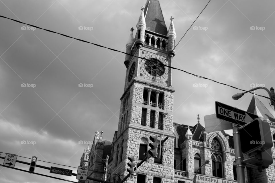 Scranton Cathedral. Picture of one of the many old buildings in Scranton.