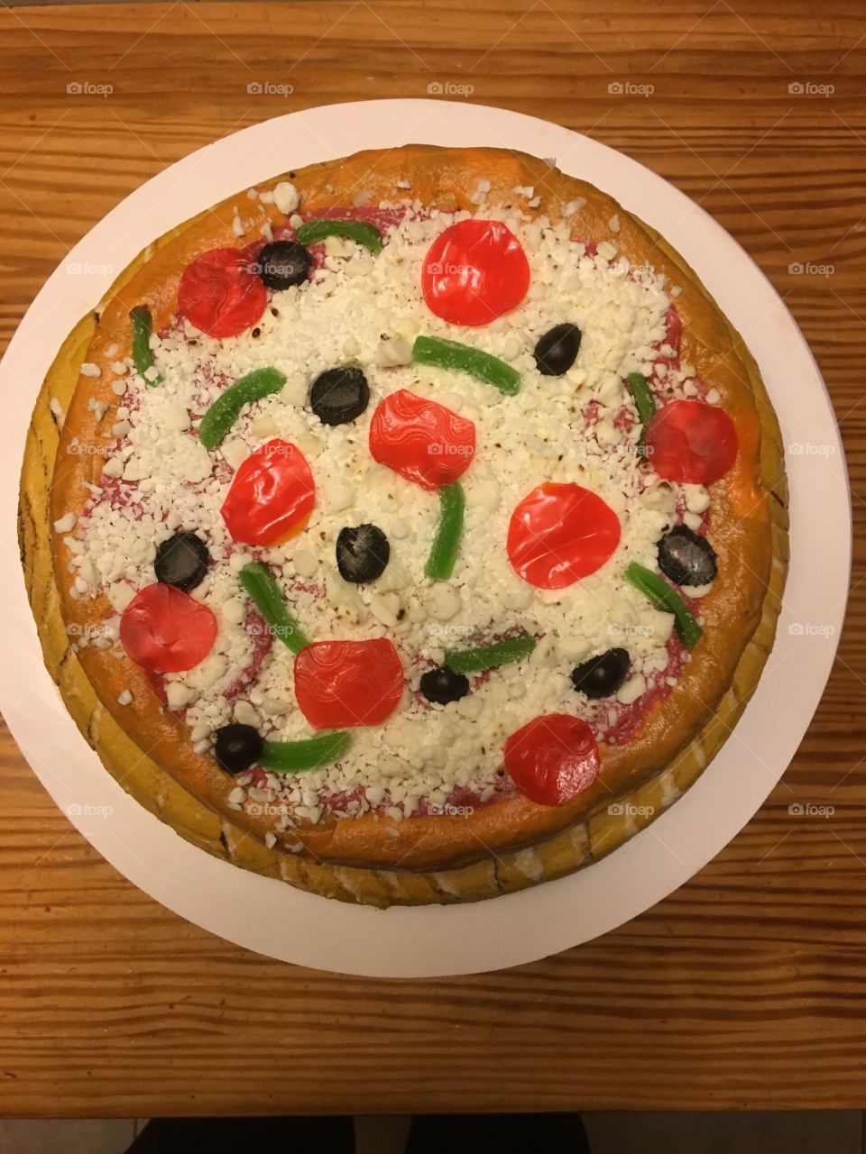 Pizza Birthday Cake 