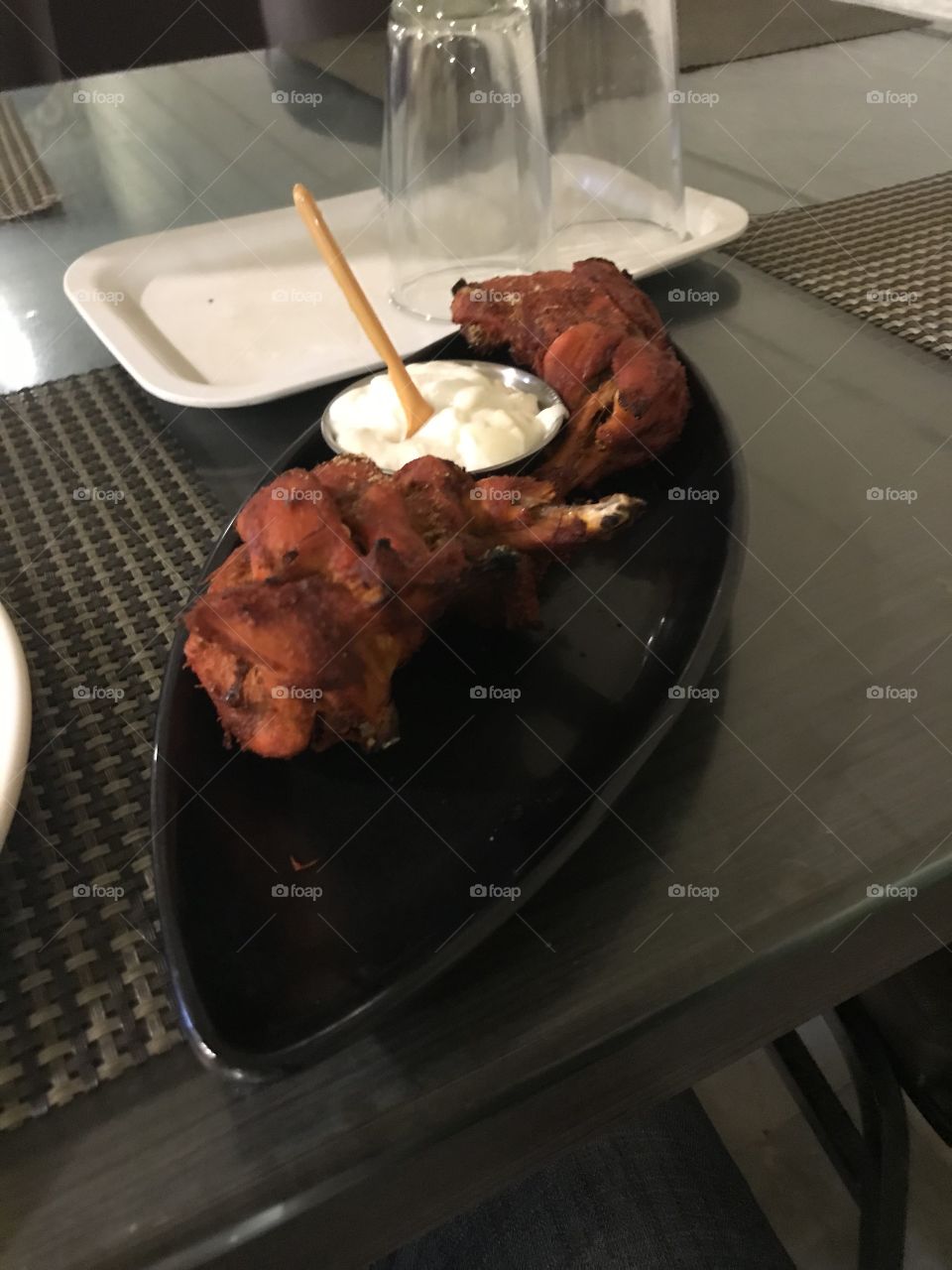 Tandoori chicken with mayonnaise 