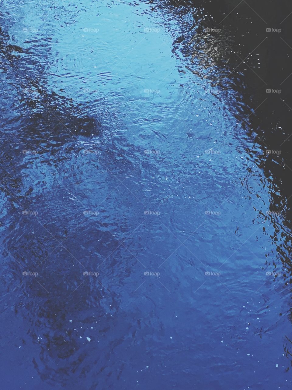 Full frame of a blue water