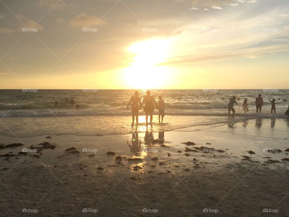 Beach, Sunset, Water, Dawn, Sea