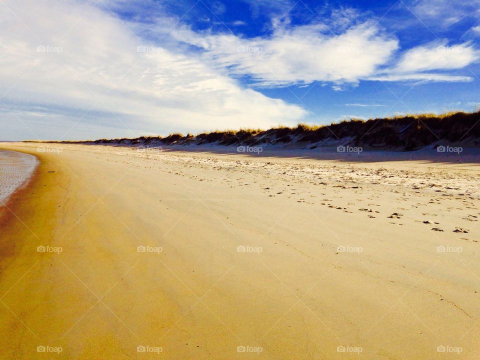Beach time in the fall
