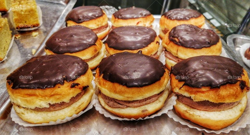 Chocolate Burger Donuts