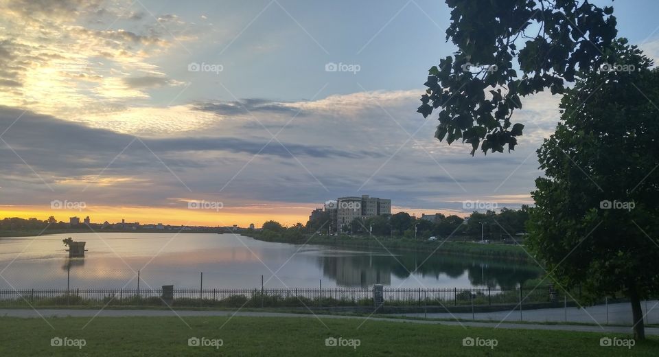 Sunrise at Baltimore's Druid Hill Park (Before Druid Lake Water Project) I