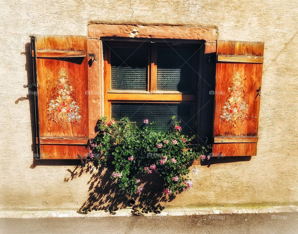 Typical facade Alsace France