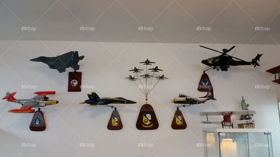 Model Planes Display. Model Planes Wall Display 