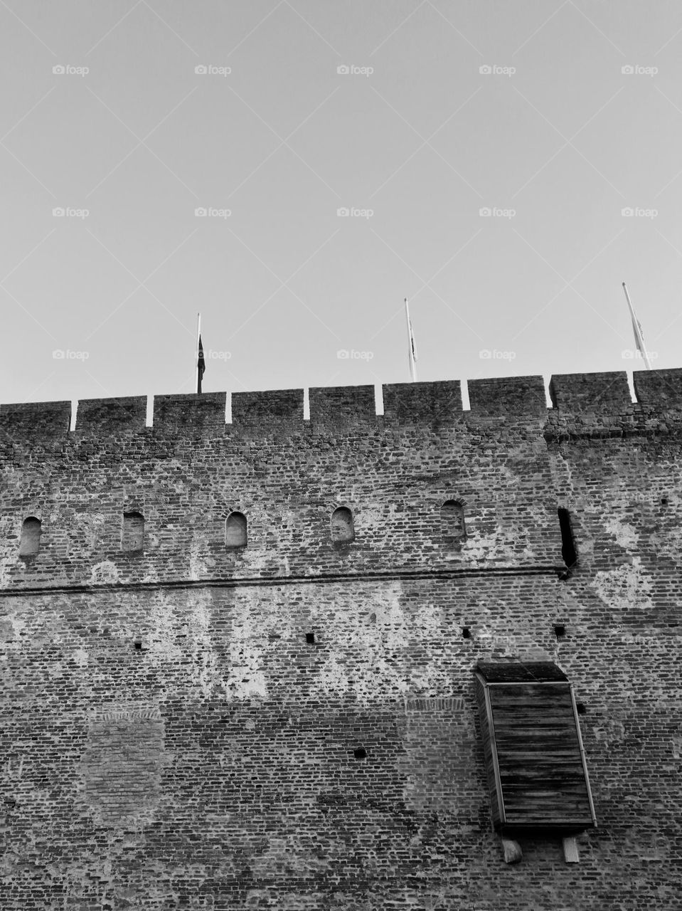 the wall of the Gyula castle