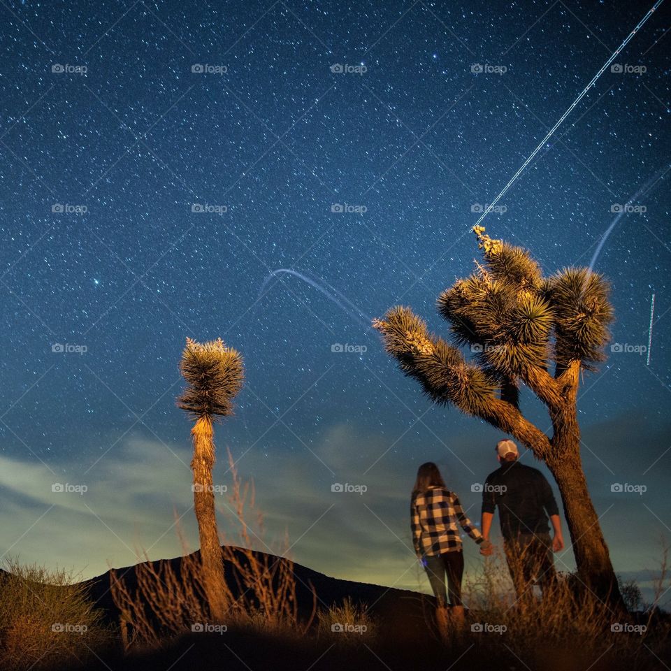 Starry night in Joshua Tree