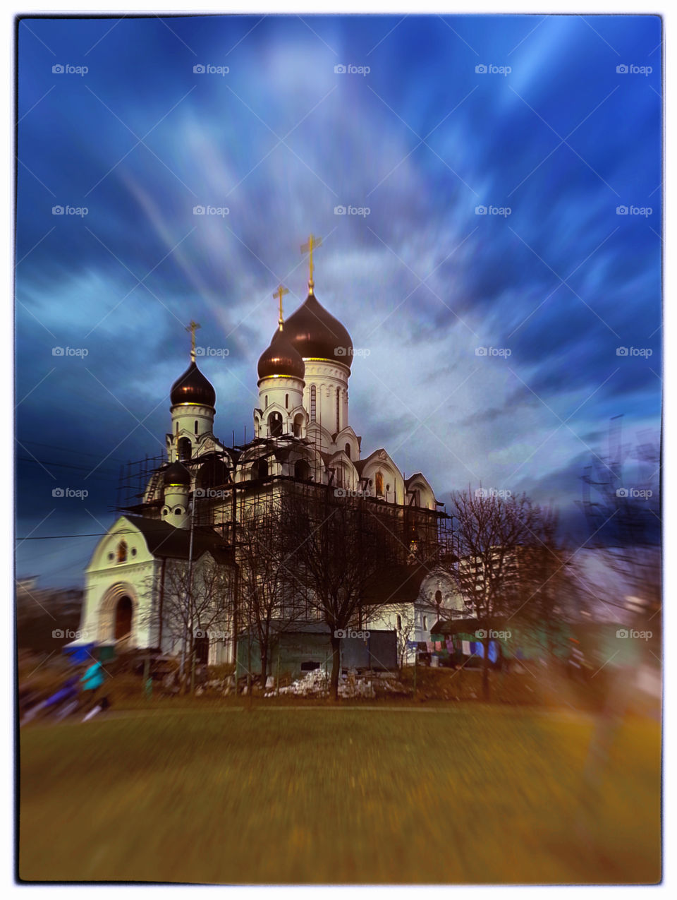 Russian orthodox church light leak