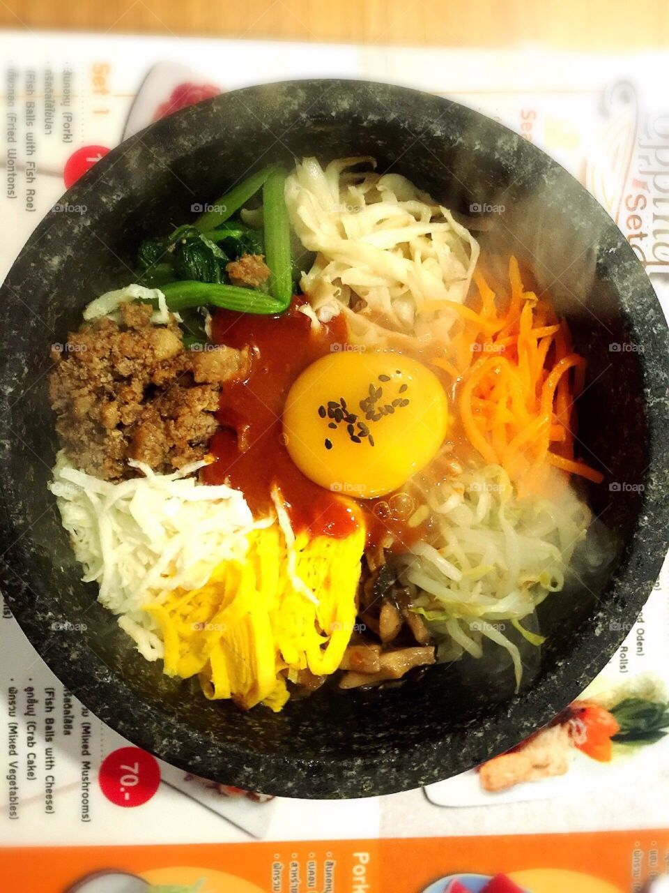 Korean food. Bibimbub korean food