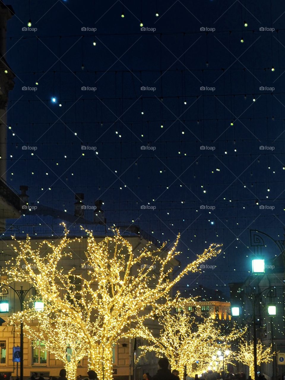 Winter decorations, Moscow 