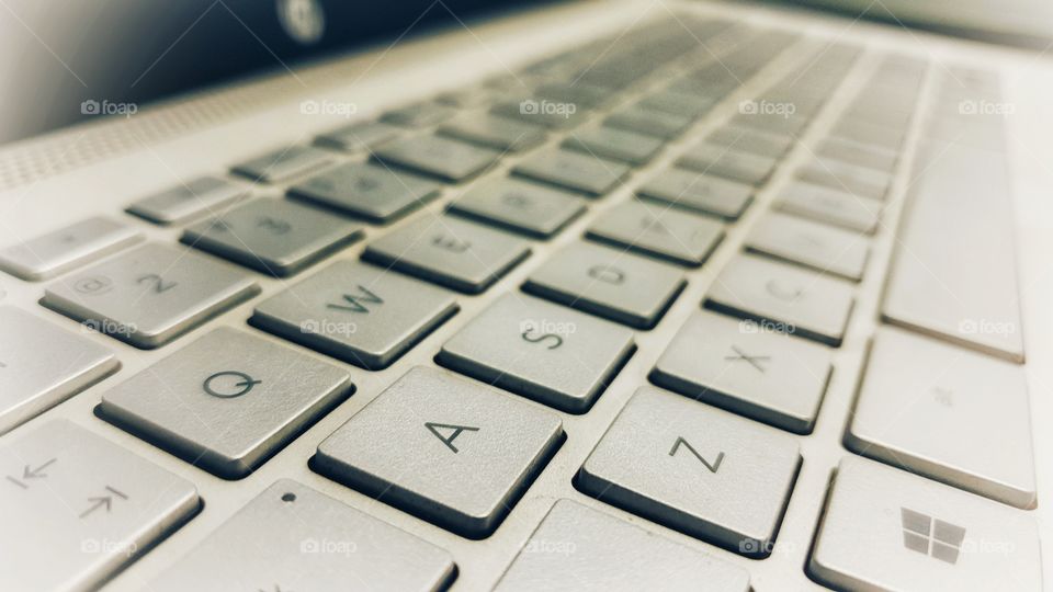 beautiful keyboard of laptop