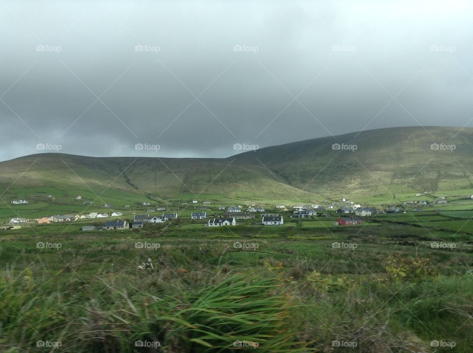 Stormy day in the Irish countryside 