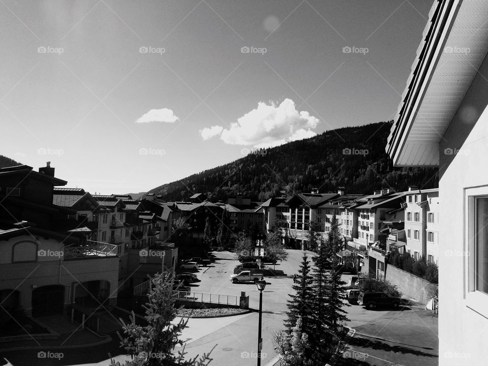 Looking out resort window! 