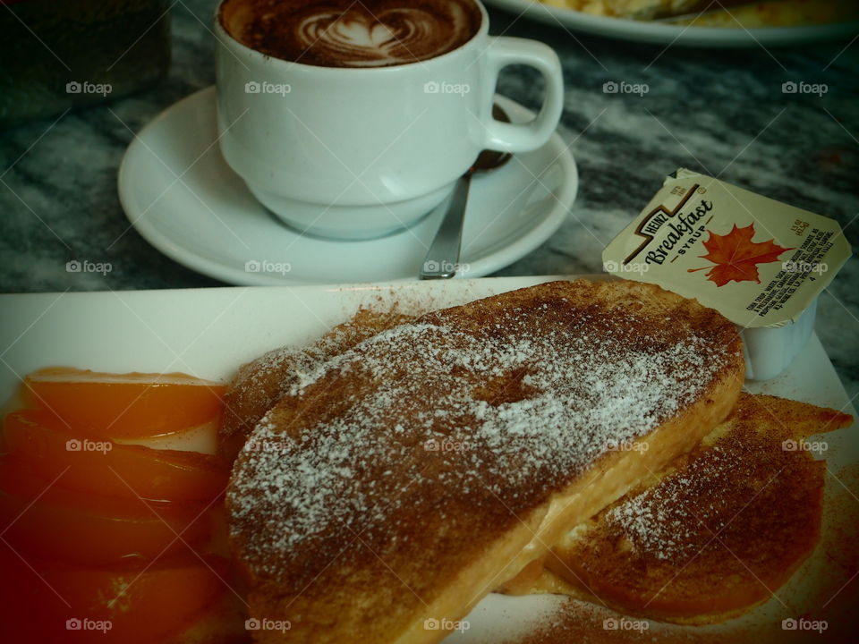 the breakfast. a breakfast set in Royal Selangor cafe, Malaysia