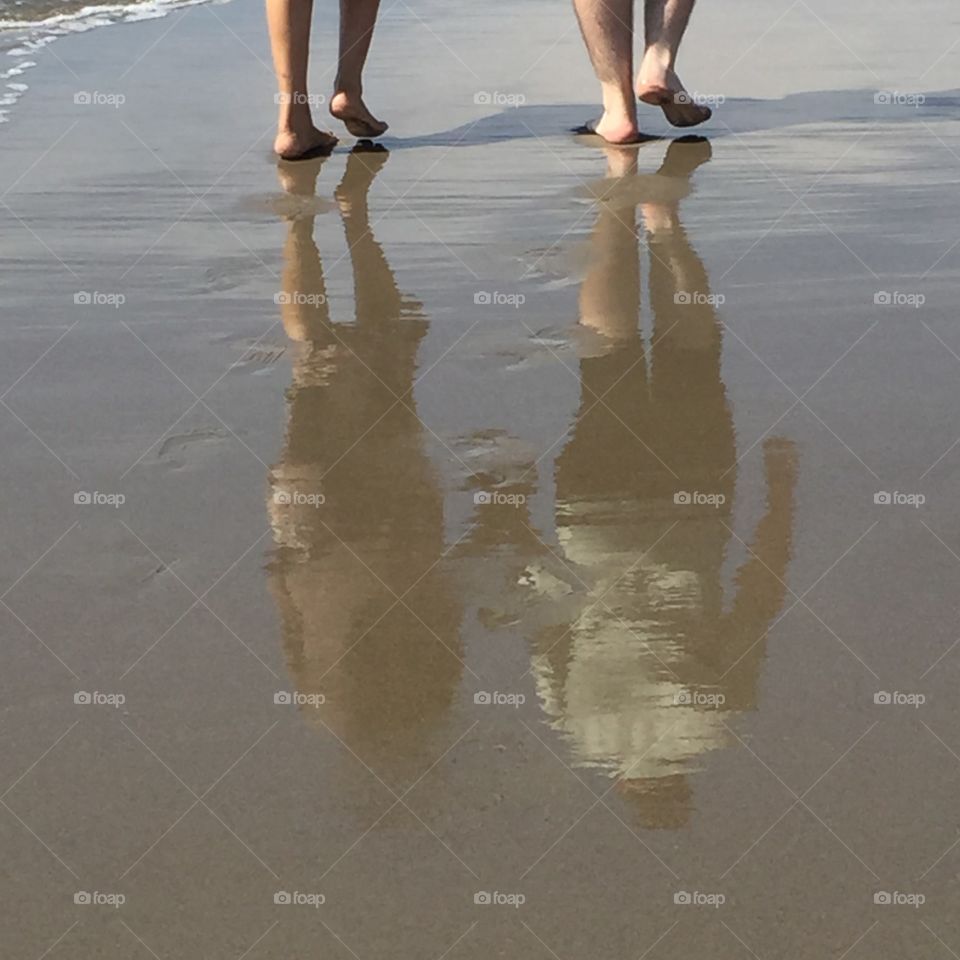 Long walks on the beach. 
