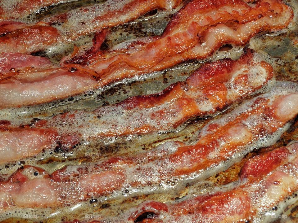 Bacon Frying In A Pan