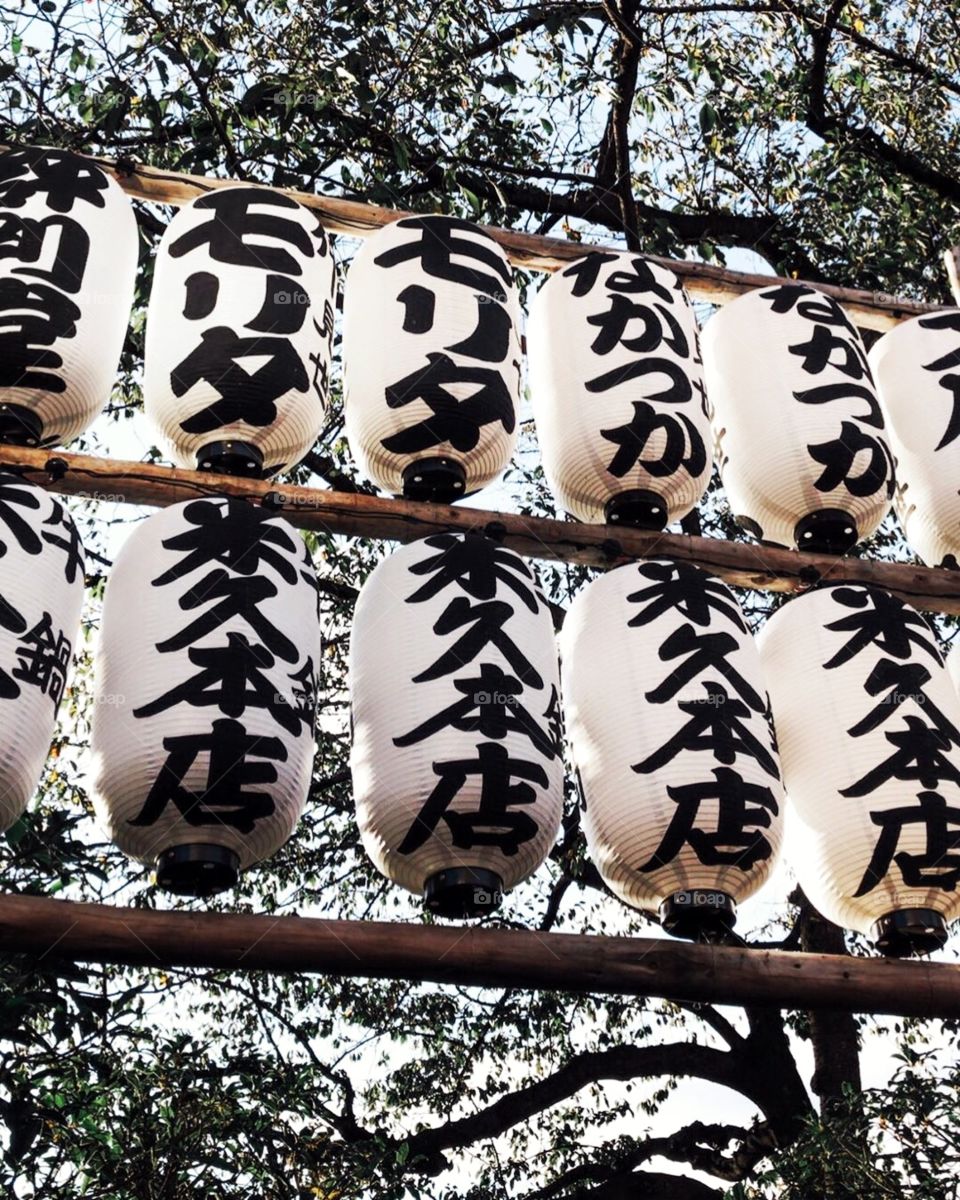 Beauty in simplicity. Japanese paper lanterns outside Sensō-ji temple.