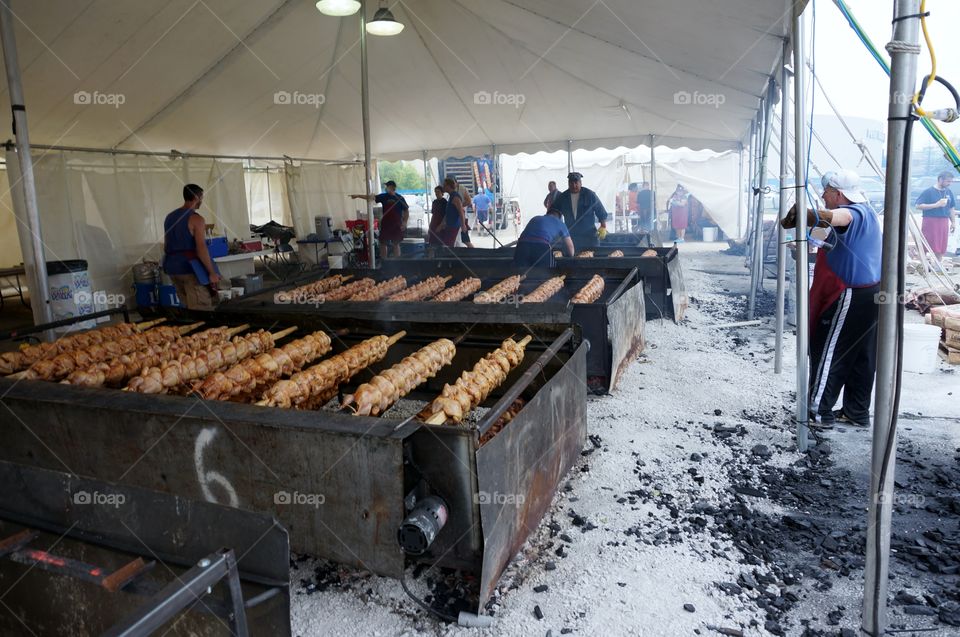 Food. Chicken at the Greek Festival