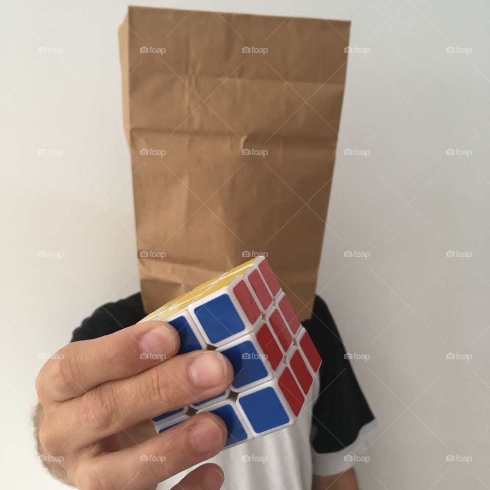 Cabeça Papelão Cubo