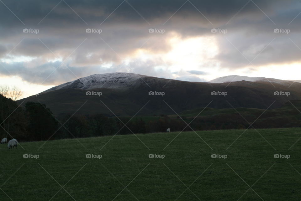 Sunrise in Lake District 