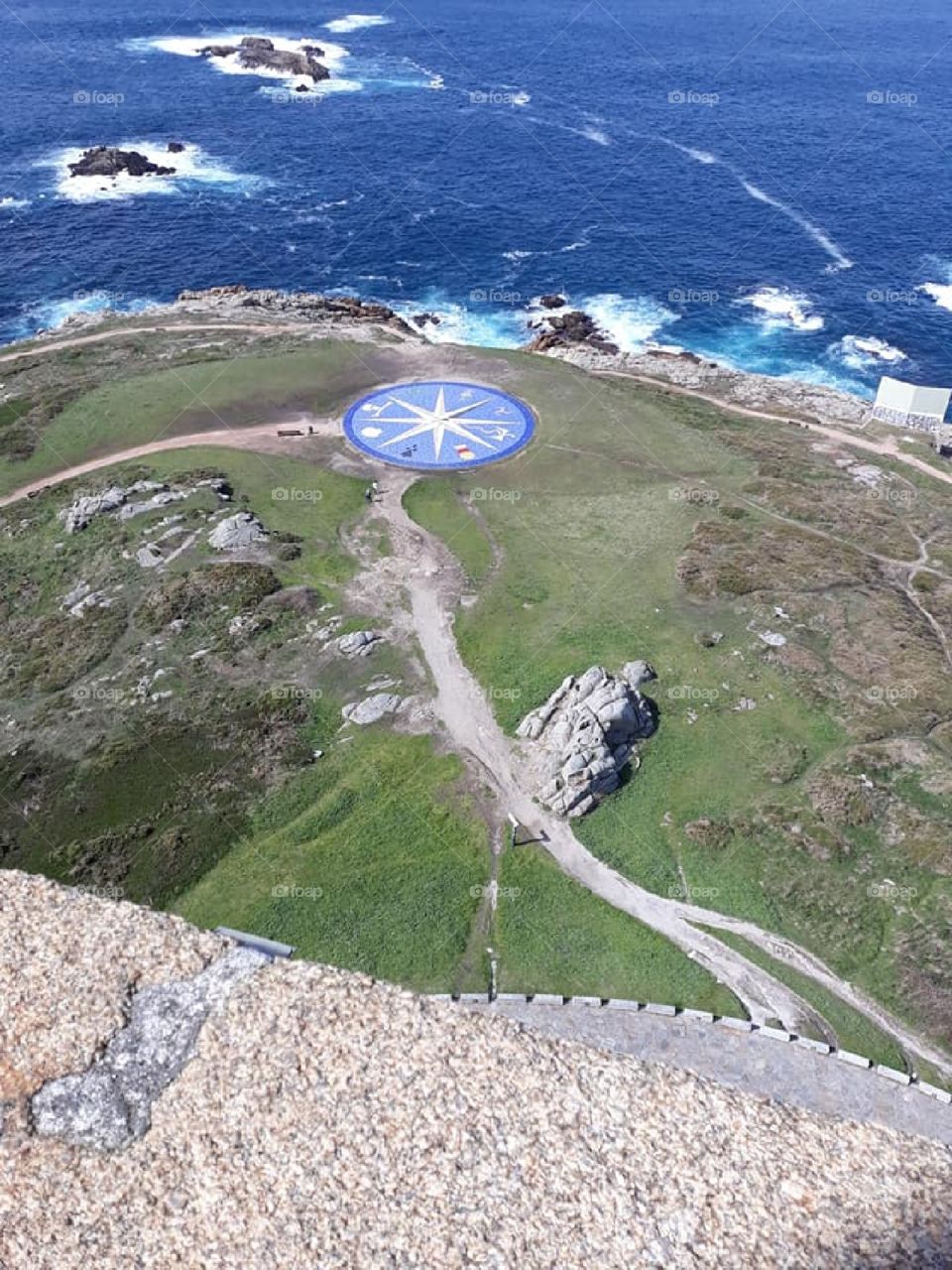 Oceanfront view from a watchtower