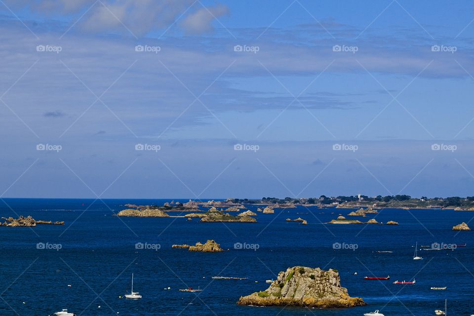 view of the sea from the sea