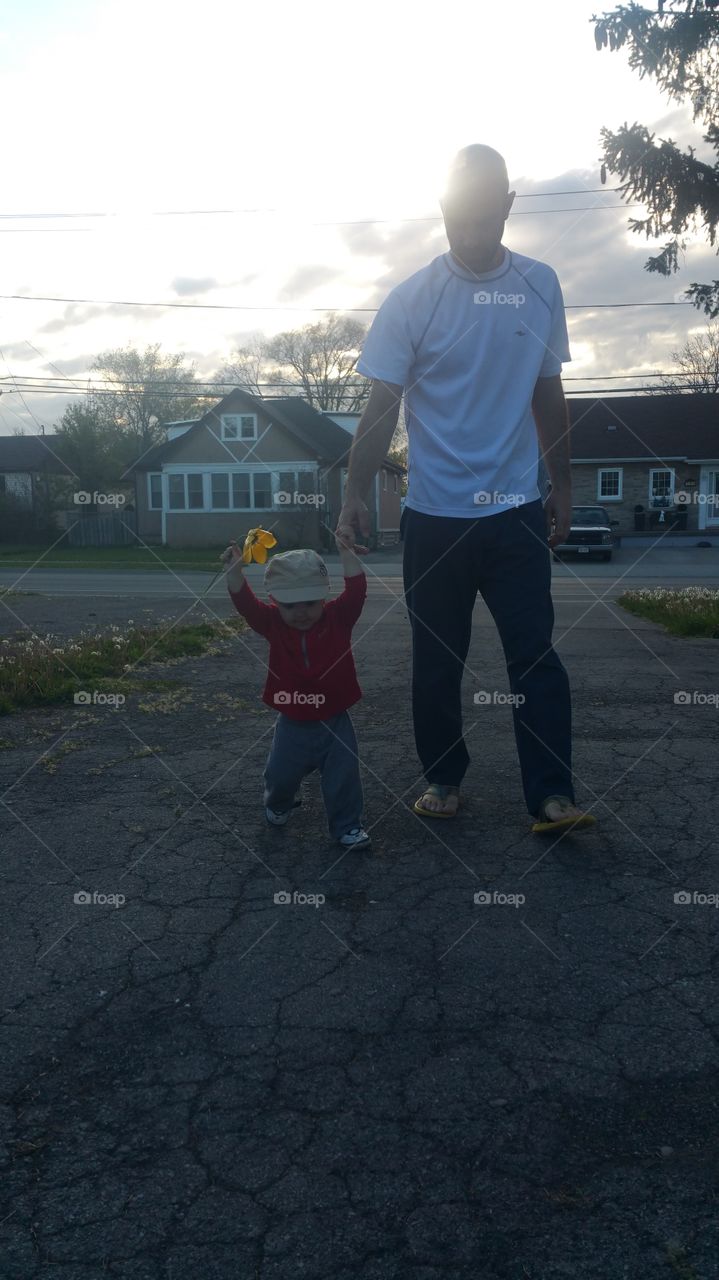 Father-son walk