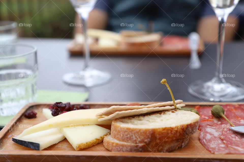 Appetizers on a tray