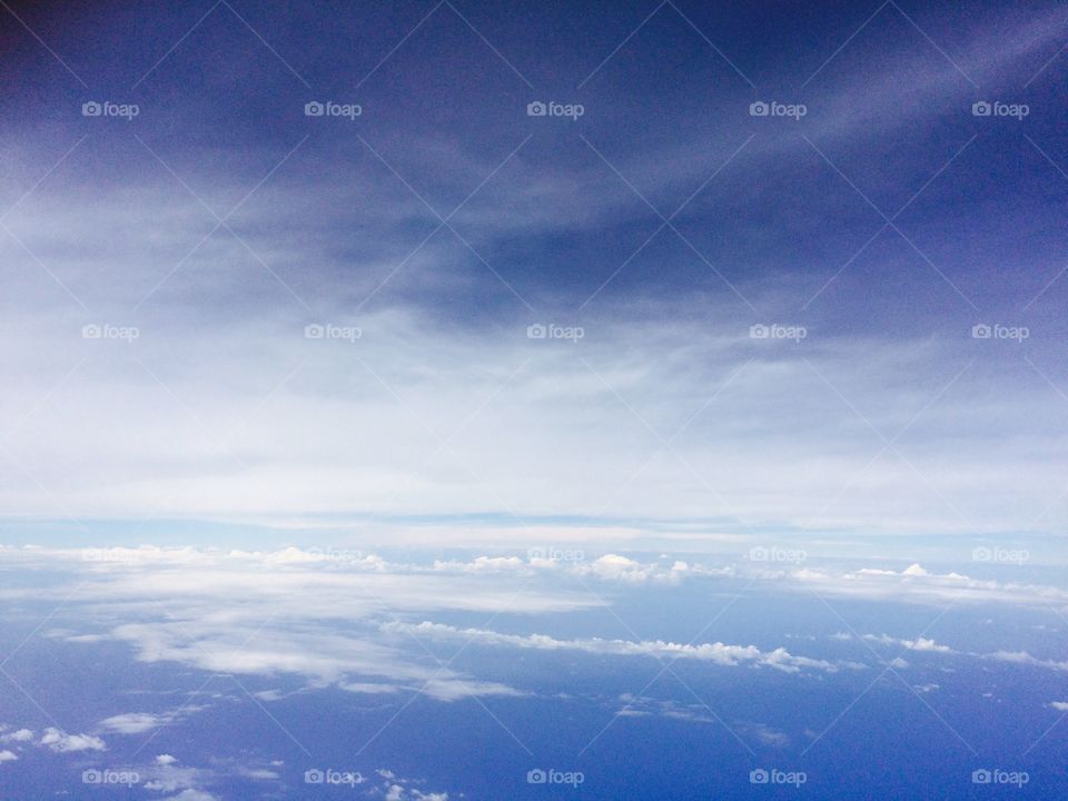 Sky is the limit. 
Me taking photos of the heaven while on plane 