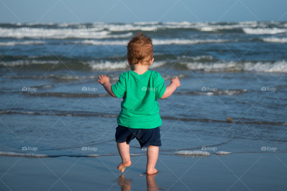 Checking out the ocean