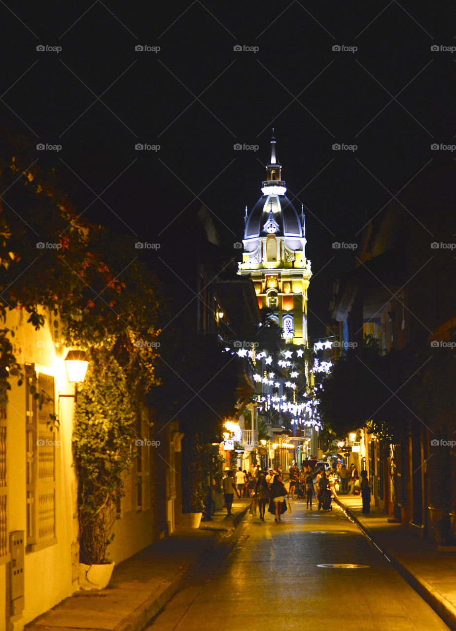 Illuminated street 