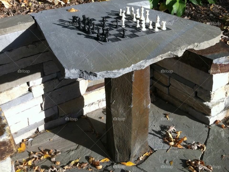 Outdoor chess!