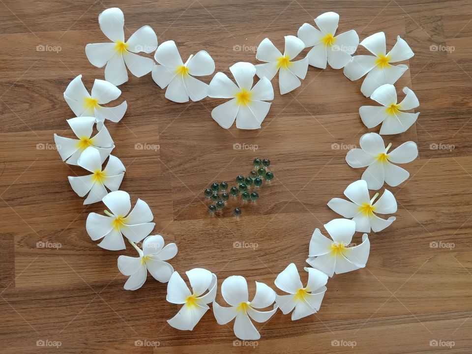 Heart flowers