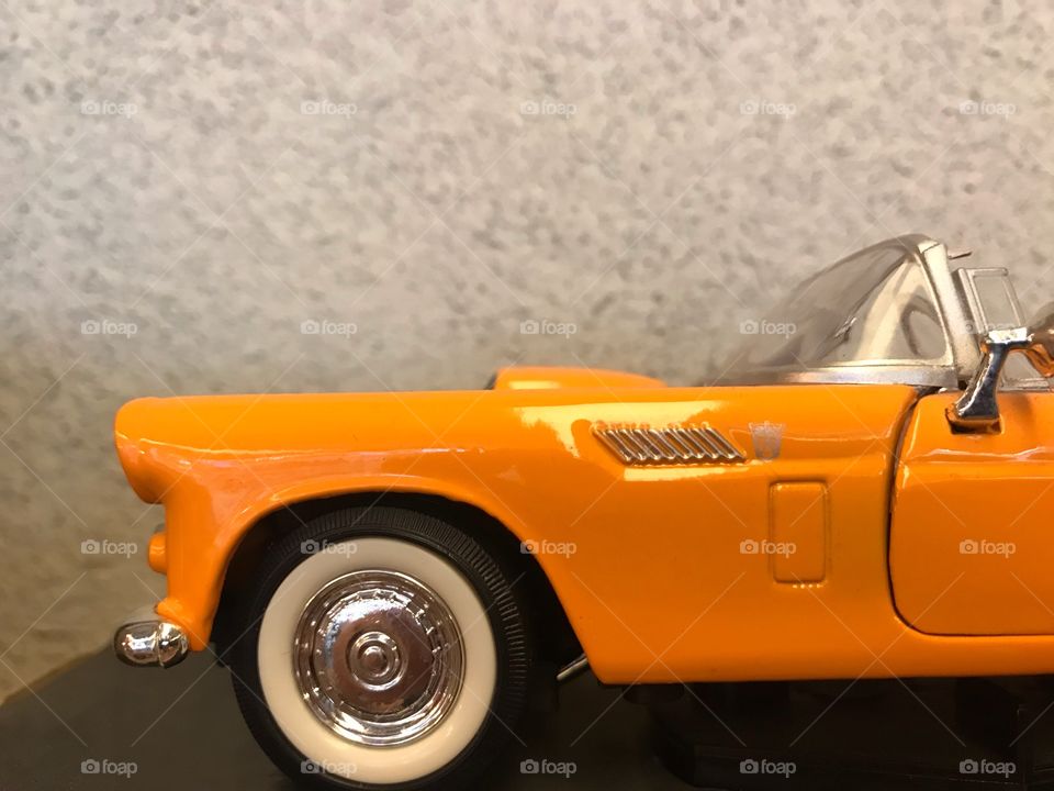 vintage orange car