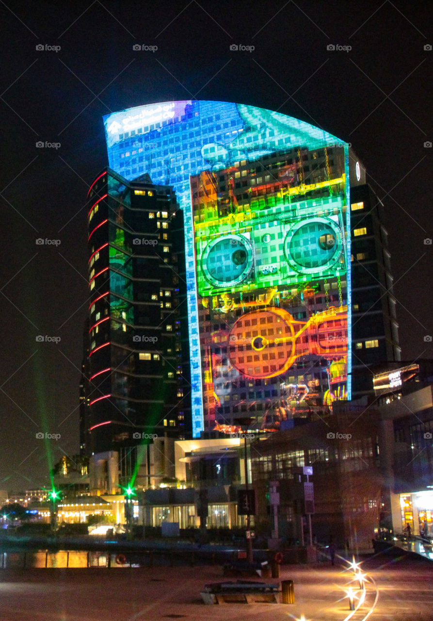 Licht- & Lasershow in Dubai Festival City