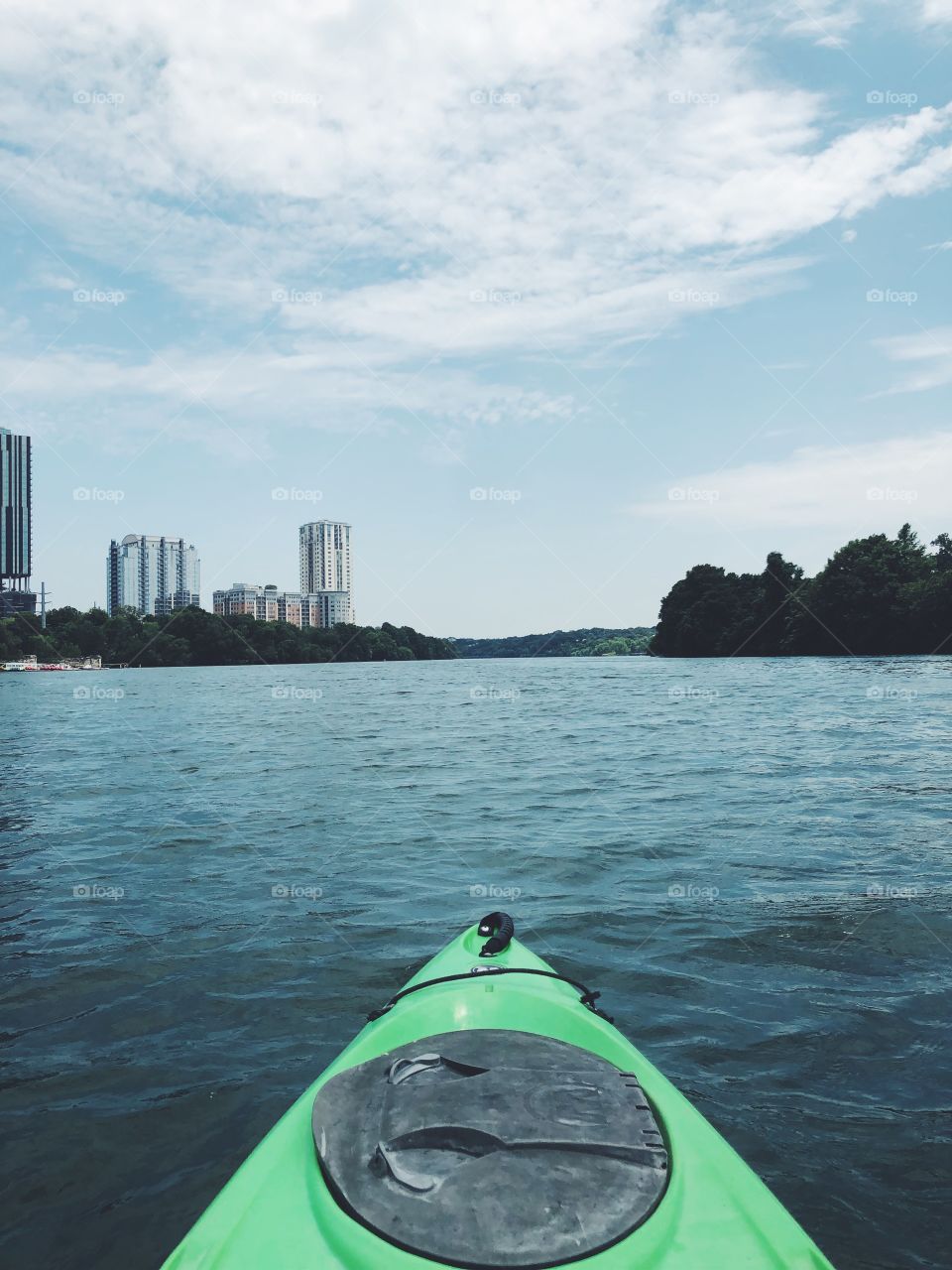 Kayaking on the Lake in Austin Texas