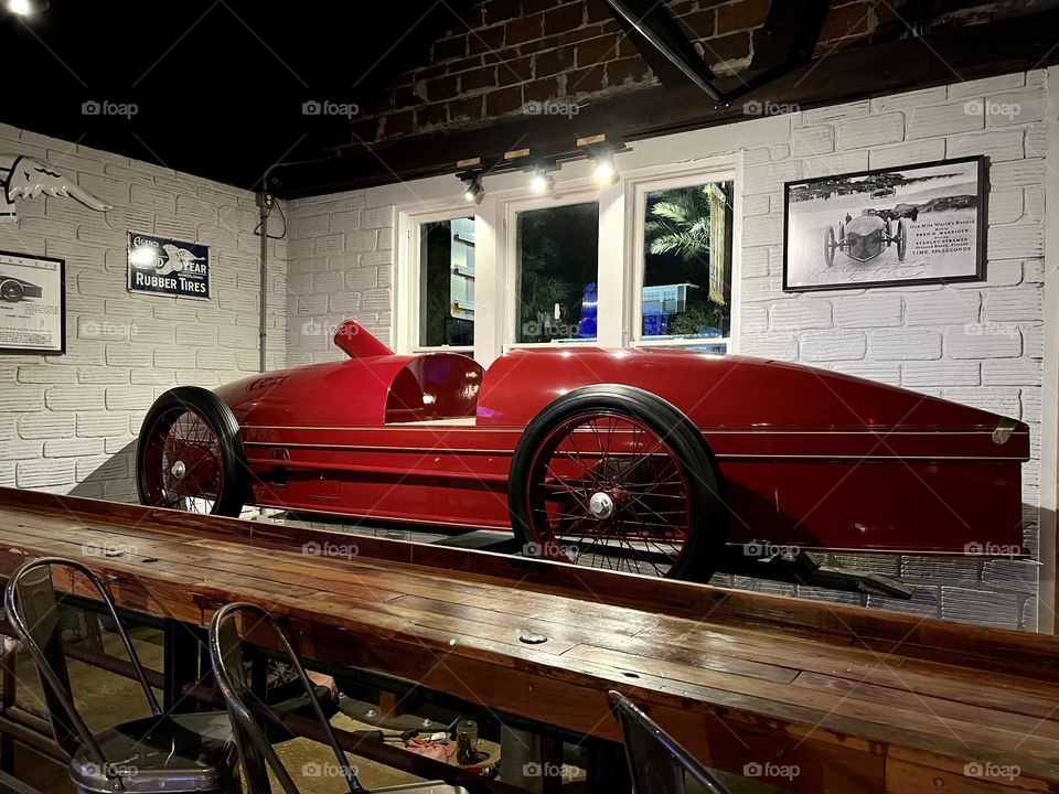 the Stanley Steamer race car 