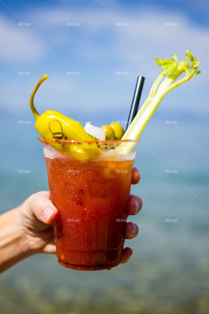 Bloody Mary on the Beach.  