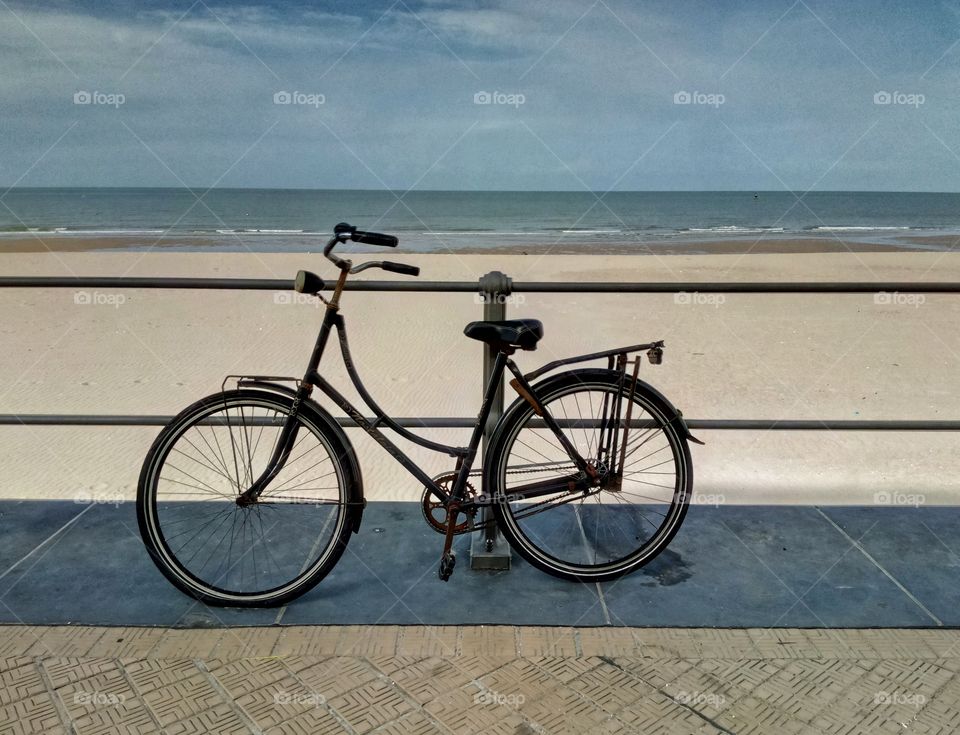 bicycle on the beach