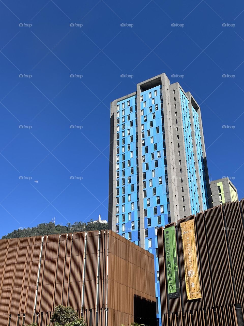 Perspective the architecture view of the city