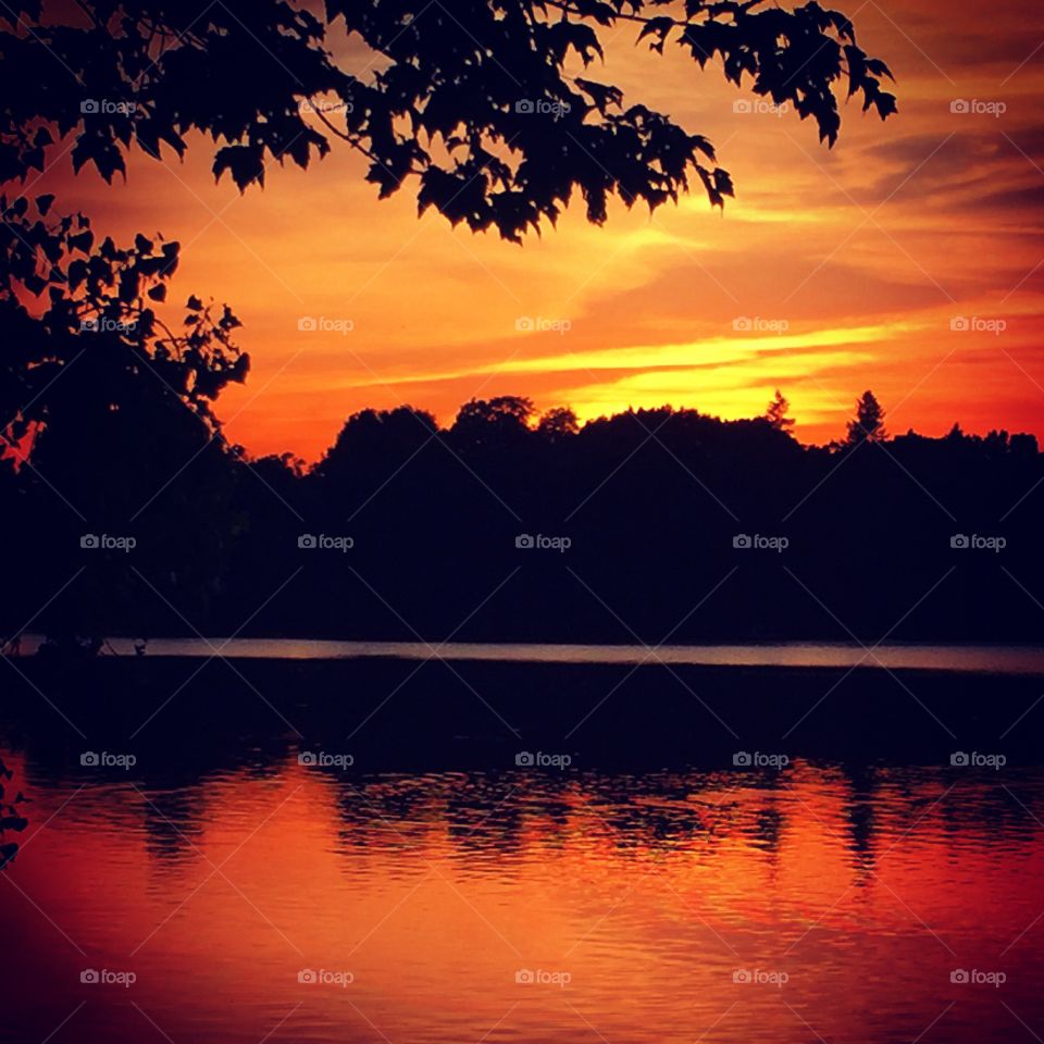 Wakefield Lake Sunset