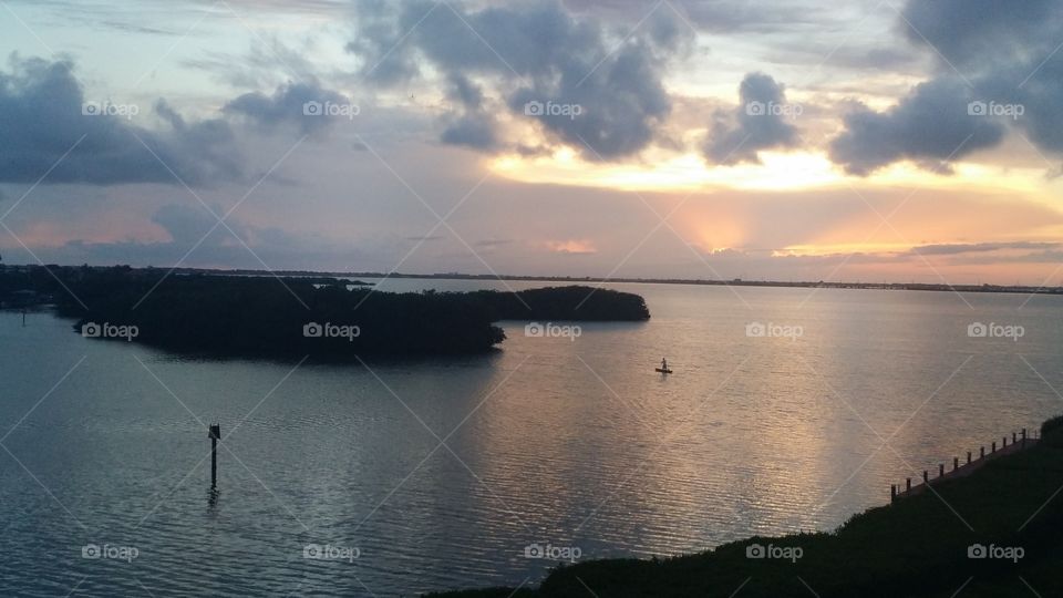 Sunset over the River