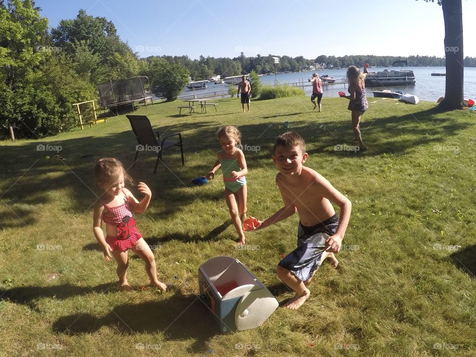 Water balloon fight!