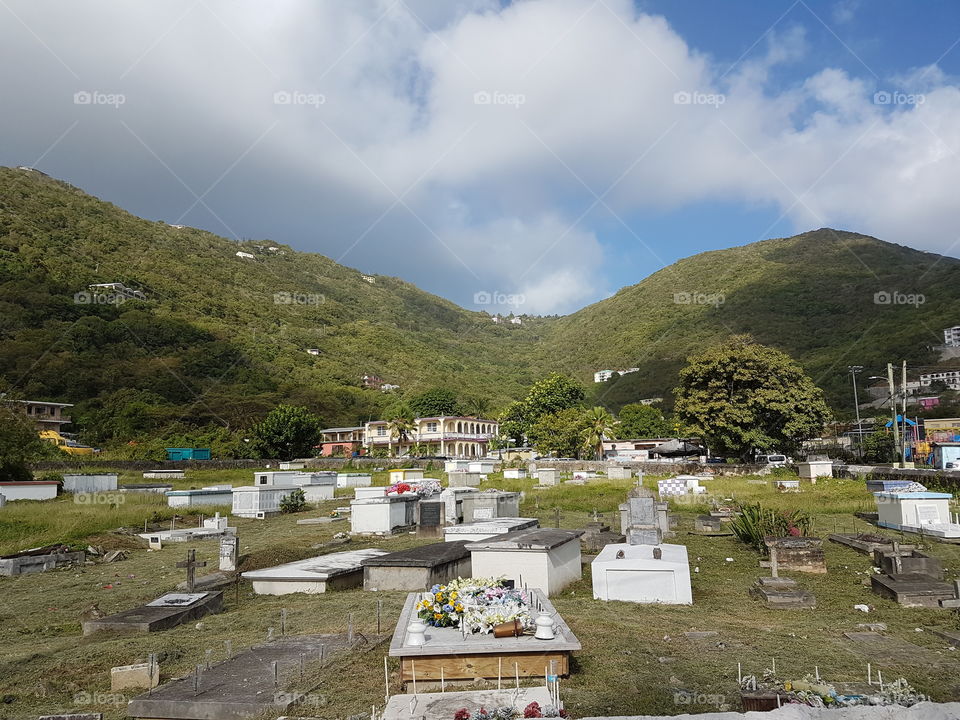 Caribbean grave yard