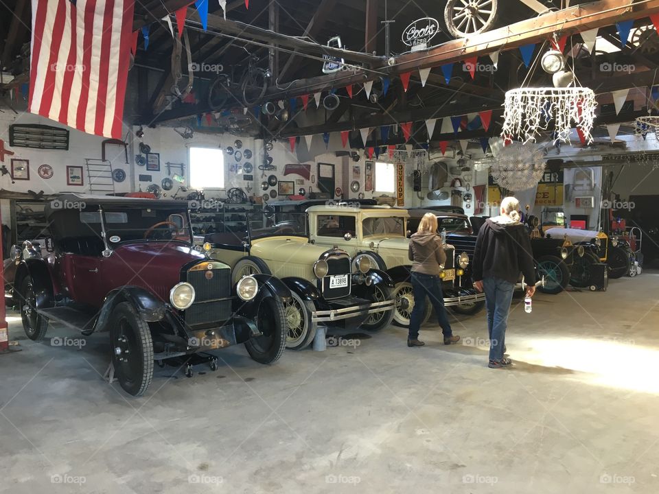 Restored Vintage automobiles 