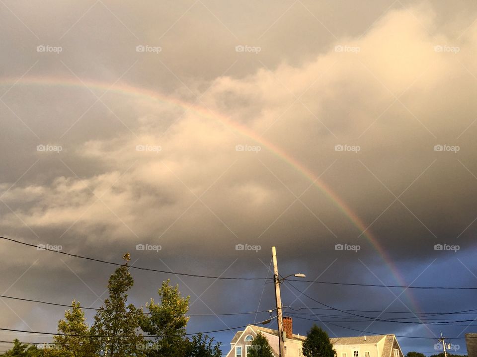 Rainbow, Storm, Weather, Rain, Landscape